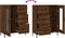 vidaXL - Dressoir - 69,5x34x90 - cm - bewerkt - hout - bruin - eikenkleur