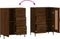 vidaXL - Dressoir - 69,5x34x90 - cm - bewerkt - hout - bruin - eikenkleur
