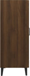 vidaXL - Dressoir - 69,5x34x90 - cm - bewerkt - hout - bruin - eikenkleur
