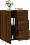 vidaXL - Dressoir - 69,5x34x90 - cm - bewerkt - hout - bruin - eikenkleur