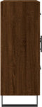 vidaXL - Dressoir - 69,5x34x90 - cm - bewerkt - hout - bruin - eikenkleur