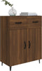 vidaXL - Dressoir - 69,5x34x90 - cm - bewerkt - hout - bruin - eikenkleur