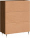 vidaXL - Dressoir - 69,5x34x90 - cm - bewerkt - hout - bruin - eikenkleur