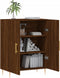 vidaXL - Dressoir - 69,5x34x90 - cm - bewerkt - hout - bruin - eikenkleur