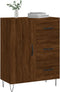 vidaXL - Dressoir - 69,5x34x90 - cm - bewerkt - hout - bruin - eikenkleur