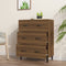 vidaXL - Dressoir - 69,5x34x90 - cm - bewerkt - hout - bruin - eikenkleur