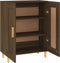 vidaXL - Dressoir - 69,5x34x90 - cm - bewerkt - hout - bruin - eikenkleur
