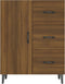 vidaXL - Dressoir - 69,5x34x90 - cm - bewerkt - hout - bruin - eikenkleur