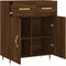 vidaXL - Dressoir - 69,5x34x90 - cm - bewerkt - hout - bruin - eikenkleur