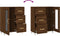 vidaXL - Dressoir - 69,5x34x90 - cm - bewerkt - hout - bruin - eikenkleur