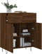 vidaXL - Dressoir - 69,5x34x90 - cm - bewerkt - hout - bruin - eikenkleur