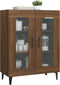 vidaXL - Dressoir - 69,5x34x90 - cm - bewerkt - hout - bruin - eikenkleur