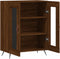 vidaXL - Dressoir - 69,5x34x90 - cm - bewerkt - hout - bruin - eikenkleur