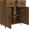 vidaXL - Dressoir - 69,5x34x90 - cm - bewerkt - hout - bruin - eikenkleur