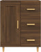 vidaXL - Dressoir - 69,5x34x90 - cm - bewerkt - hout - bruin - eikenkleur