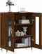 vidaXL - Dressoir - 69,5x34x90 - cm - bewerkt - hout - bruin - eikenkleur