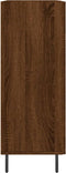 vidaXL - Dressoir - 69,5x34x90 - cm - bewerkt - hout - bruin - eikenkleur