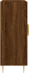vidaXL - Dressoir - 69,5x34x90 - cm - bewerkt - hout - bruin - eikenkleur
