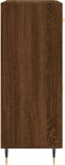 vidaXL - Dressoir - 69,5x34x90 - cm - bewerkt - hout - bruin - eikenkleur