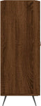 vidaXL - Dressoir - 69,5x34x90 - cm - bewerkt - hout - bruin - eikenkleur