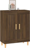 vidaXL - Dressoir - 69,5x34x90 - cm - bewerkt - hout - bruin - eikenkleur