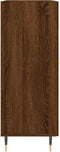 vidaXL - Dressoir - 69,5x34x90 - cm - bewerkt - hout - bruin - eikenkleur