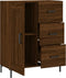 vidaXL - Dressoir - 69,5x34x90 - cm - bewerkt - hout - bruin - eikenkleur