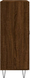 vidaXL - Dressoir - 69,5x34x90 - cm - bewerkt - hout - bruin - eikenkleur