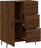 vidaXL - Dressoir - 69,5x34x90 - cm - bewerkt - hout - bruin - eikenkleur