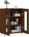 vidaXL - Dressoir - 69,5x34x90 - cm - bewerkt - hout - bruin - eikenkleur