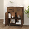 vidaXL - Dressoir - 69,5x34x90 - cm - bewerkt - hout - bruin - eikenkleur