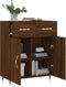 vidaXL - Dressoir - 69,5x34x90 - cm - bewerkt - hout - bruin - eikenkleur