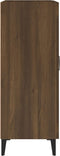 vidaXL - Dressoir - 69,5x34x90 - cm - bewerkt - hout - bruin - eikenkleur
