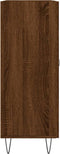 vidaXL - Dressoir - 69,5x34x90 - cm - bewerkt - hout - bruin - eikenkleur