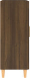 vidaXL - Dressoir - 69,5x34x90 - cm - bewerkt - hout - bruin - eikenkleur