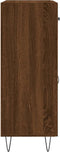 vidaXL - Dressoir - 69,5x34x90 - cm - bewerkt - hout - bruin - eikenkleur