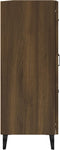 vidaXL - Dressoir - 69,5x34x90 - cm - bewerkt - hout - bruin - eikenkleur