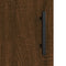 vidaXL - Dressoir - 69,5x34x90 - cm - bewerkt - hout - bruin - eikenkleur