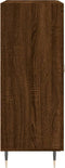 vidaXL - Dressoir - 69,5x34x90 - cm - bewerkt - hout - bruin - eikenkleur