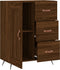 vidaXL - Dressoir - 69,5x34x90 - cm - bewerkt - hout - bruin - eikenkleur