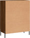 vidaXL - Dressoir - 69,5x34x90 - cm - bewerkt - hout - bruin - eikenkleur
