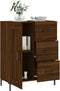 vidaXL - Dressoir - 69,5x34x90 - cm - bewerkt - hout - bruin - eikenkleur