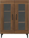 vidaXL - Dressoir - 69,5x34x90 - cm - bewerkt - hout - bruin - eikenkleur