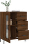 vidaXL - Dressoir - 69,5x34x90 - cm - bewerkt - hout - bruin - eikenkleur
