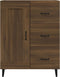 vidaXL - Dressoir - 69,5x34x90 - cm - bewerkt - hout - bruin - eikenkleur
