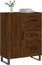 vidaXL - Dressoir - 69,5x34x90 - cm - bewerkt - hout - bruin - eikenkleur