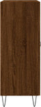 vidaXL - Dressoir - 69,5x34x90 - cm - bewerkt - hout - bruin - eikenkleur