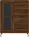 vidaXL - Dressoir - 69,5x34x90 - cm - bewerkt - hout - bruin - eikenkleur
