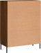 vidaXL - Dressoir - 69,5x34x90 - cm - bewerkt - hout - bruin - eikenkleur