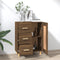 vidaXL - Dressoir - 69,5x34x90 - cm - bewerkt - hout - bruin - eikenkleur